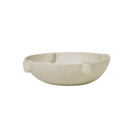 ferm LIVING - Bowl Kerzenständer Keramik - beige