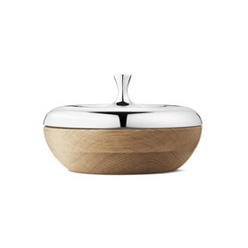 Georg Jensen - Henning Koppel Bonbonniere Turnip - stainless steel/oak