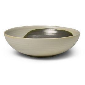 ferm LIVING - Omhu Bowl large - off-white/charcoal
