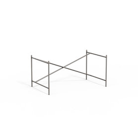 Richard Lampert - Eiermann 2 Tischgestell - 135 x 66 cm - Verstrebung exzentrisch - farblos - ohne Verlängerung