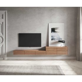 Punt Sussex Design Konfigurator Sideboard TV Lowboard Highboard Eiche Hell Walnuss Nussbaum 120 200 250 300 cm breit Möbel hängend bodenstehend Braun