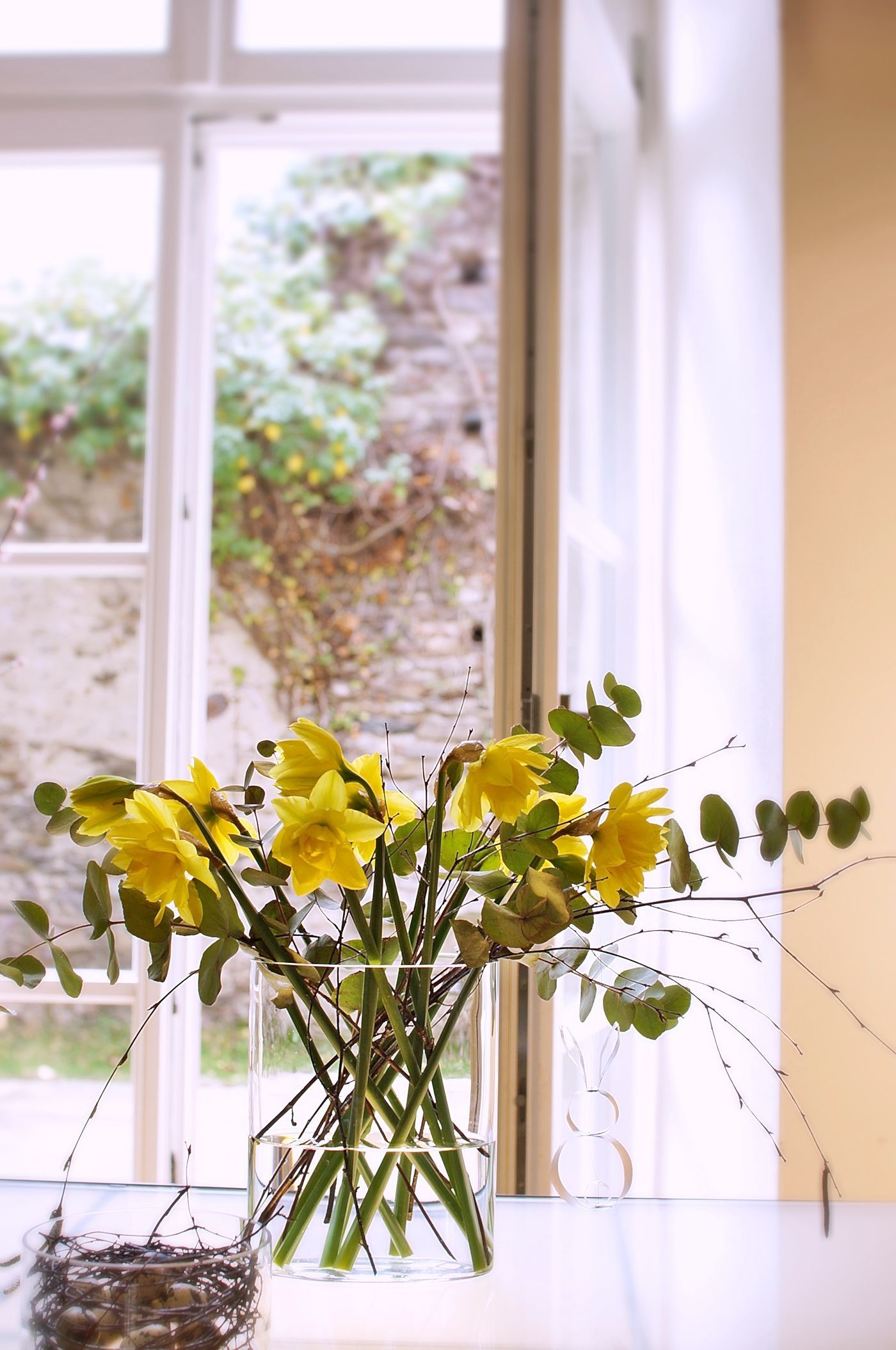 Blumen am Fenster