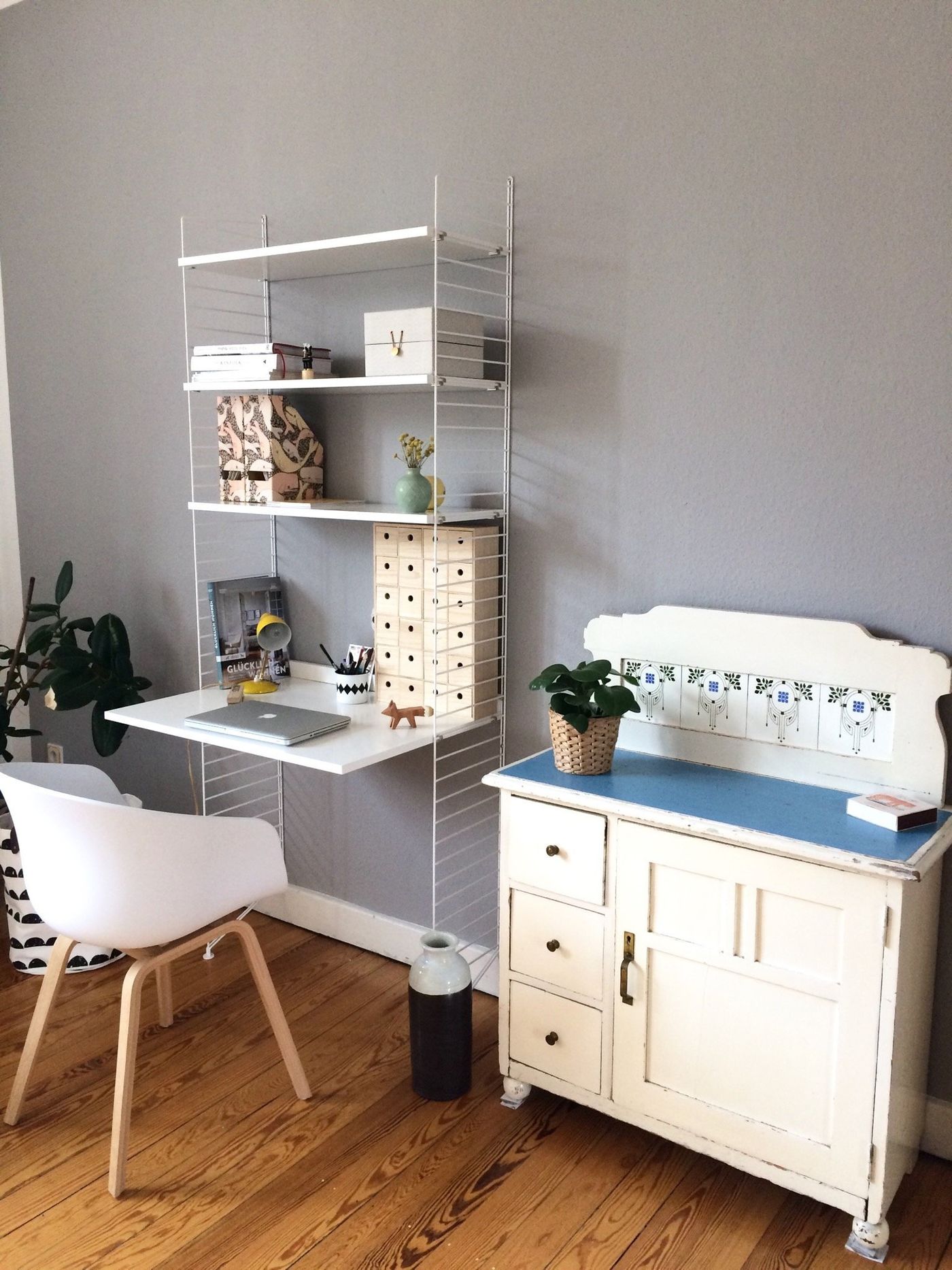 Wandgestaltung Arbeitszimmer