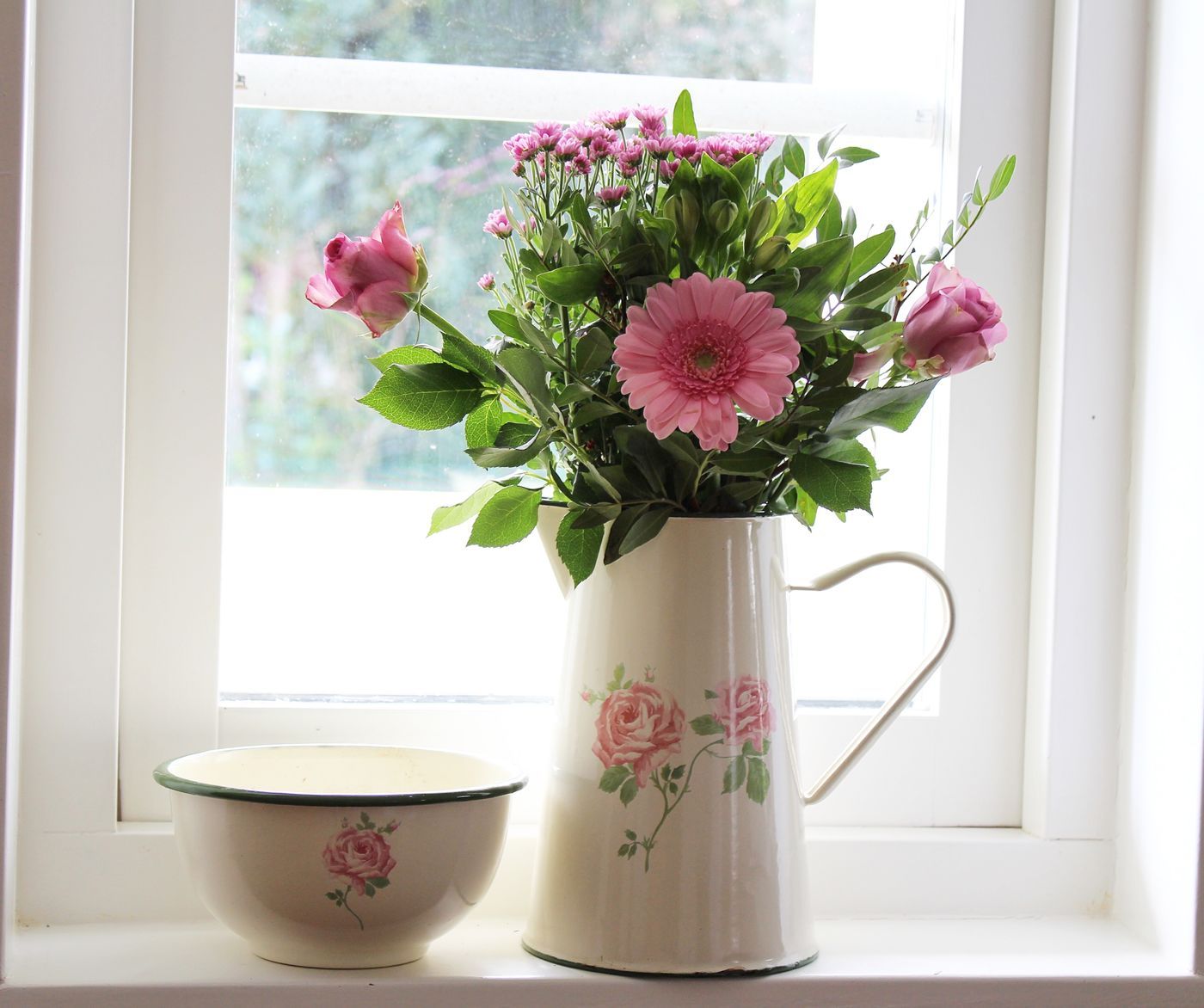 Blumen am Fenster