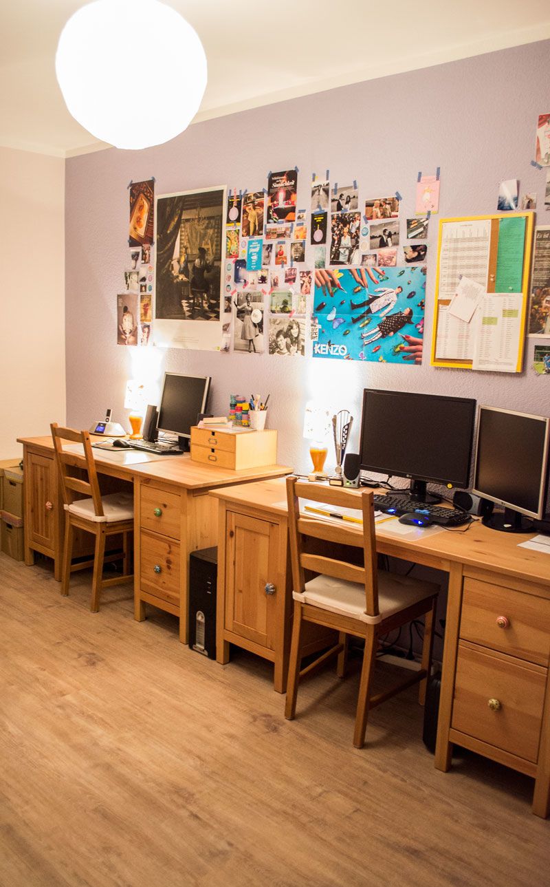 Wandgestaltung Arbeitszimmer