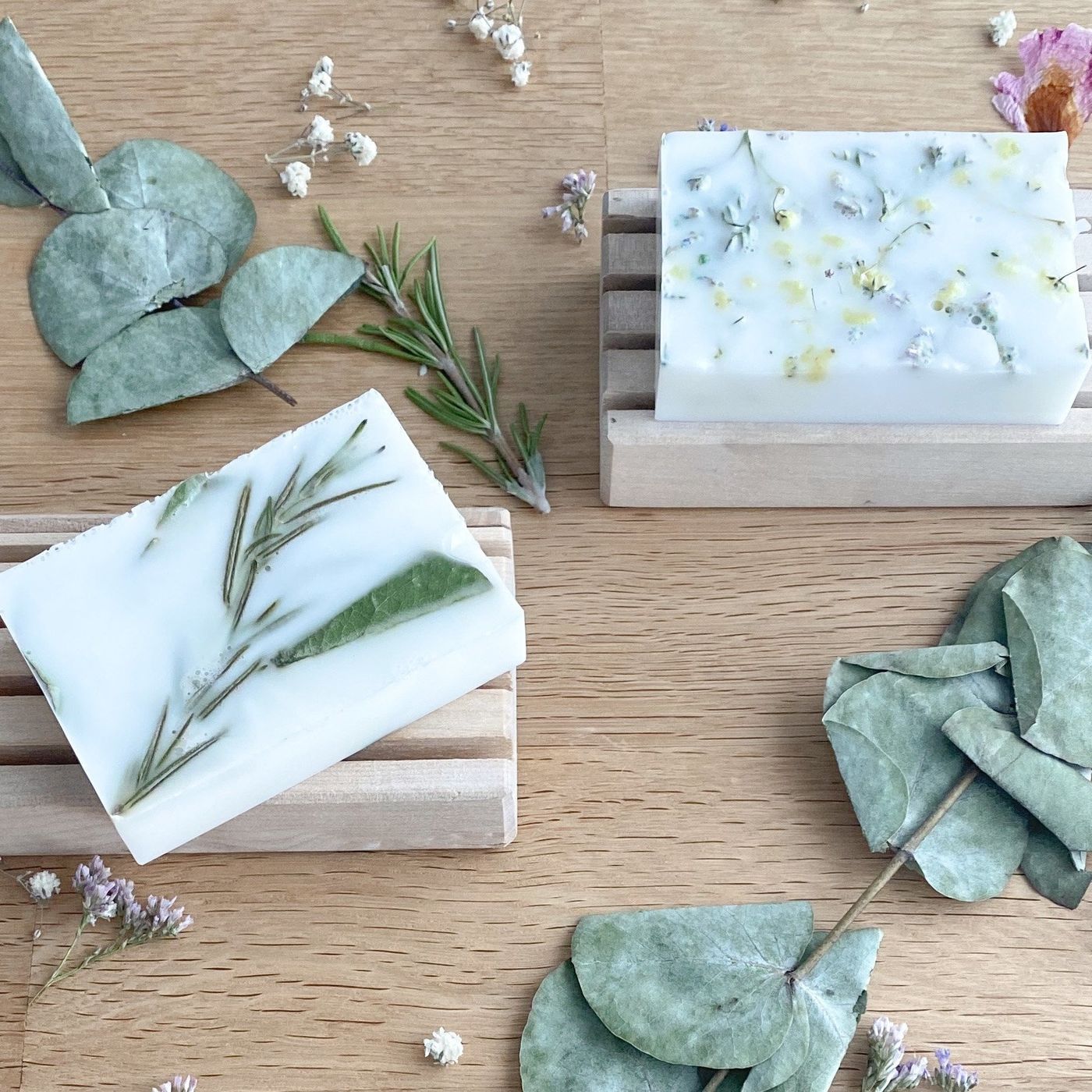 DIY-Seife mit Trockenblumen