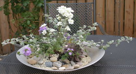 Sommerdeko für den Gartentisch