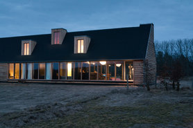 Ferienhaus beleuchtet