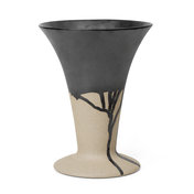 ferm LIVING - Flores Vase - sand/black